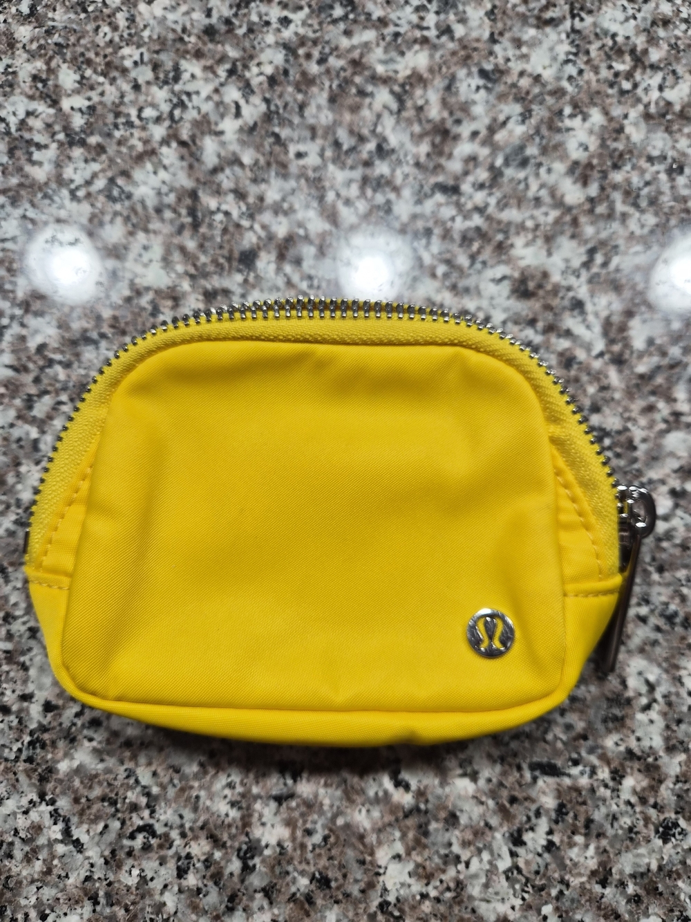 lululemon athletica Small Yellow Zip Pouch